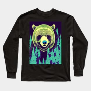 Giant Grizzly Bear Long Sleeve T-Shirt